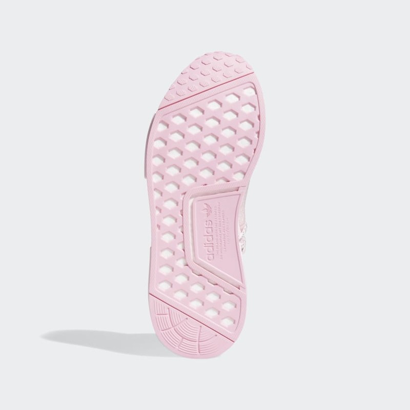 Pink pharrell williams hot sale hu nmd shoes